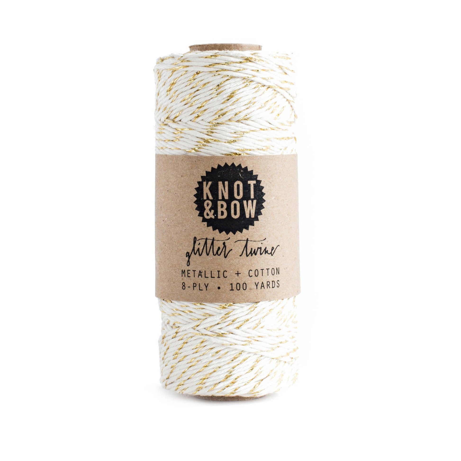 Gold Natural glitter twine -- 100 yards 