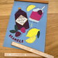 magnetic wooden frame for posters or prints. Has attached looped string for hanging