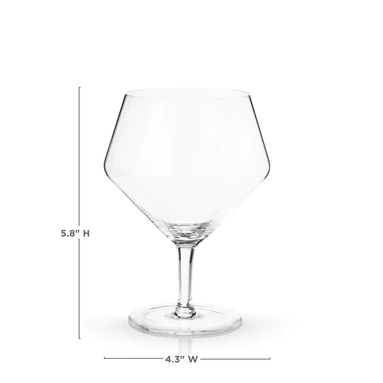 gin & tonic glass measurements 