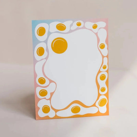 fried egg blank notepad