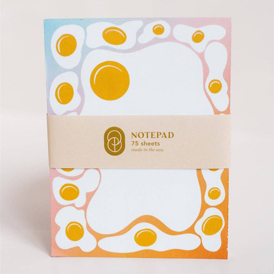 fried egg blank notepad