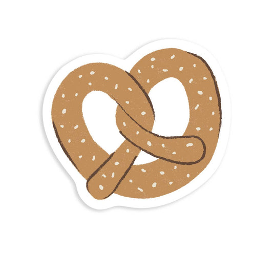 Soft pretzel sticker 