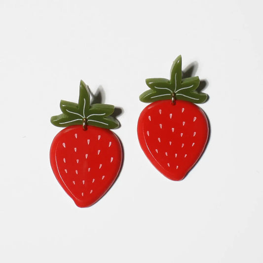strawberry earrings 