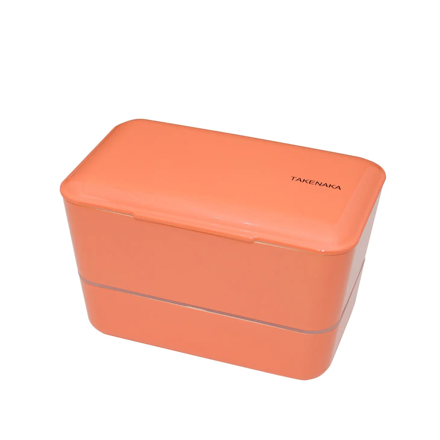 Dual bento box in tangerine orange 