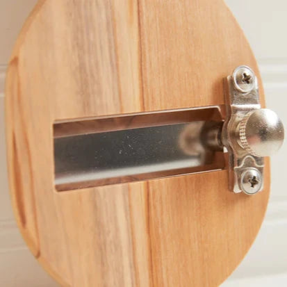 close-up of Italian olivewood truffle slicer 