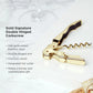 gold plated double-hinged corkscrew
